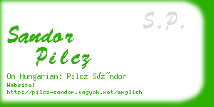 sandor pilcz business card